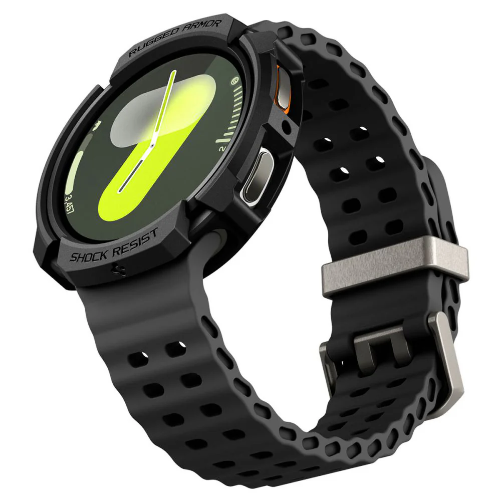 Spigen Rugged Armor Case for Samsung Galaxy Watch8 40mm, Black ACS10004 - Image 3