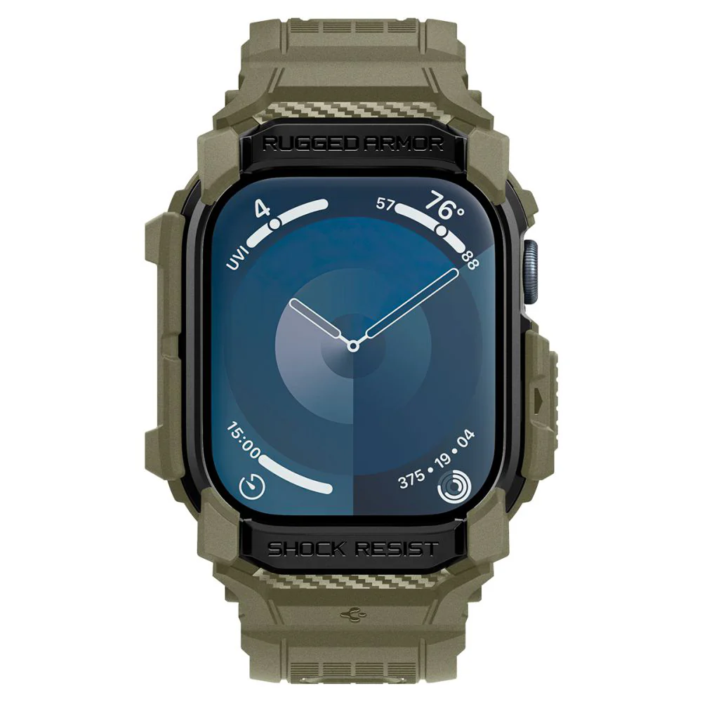 Spigen Rugged Armor Pro Case for Apple Watch Series 10 46mm, Khaki ACS08608 - Image 3