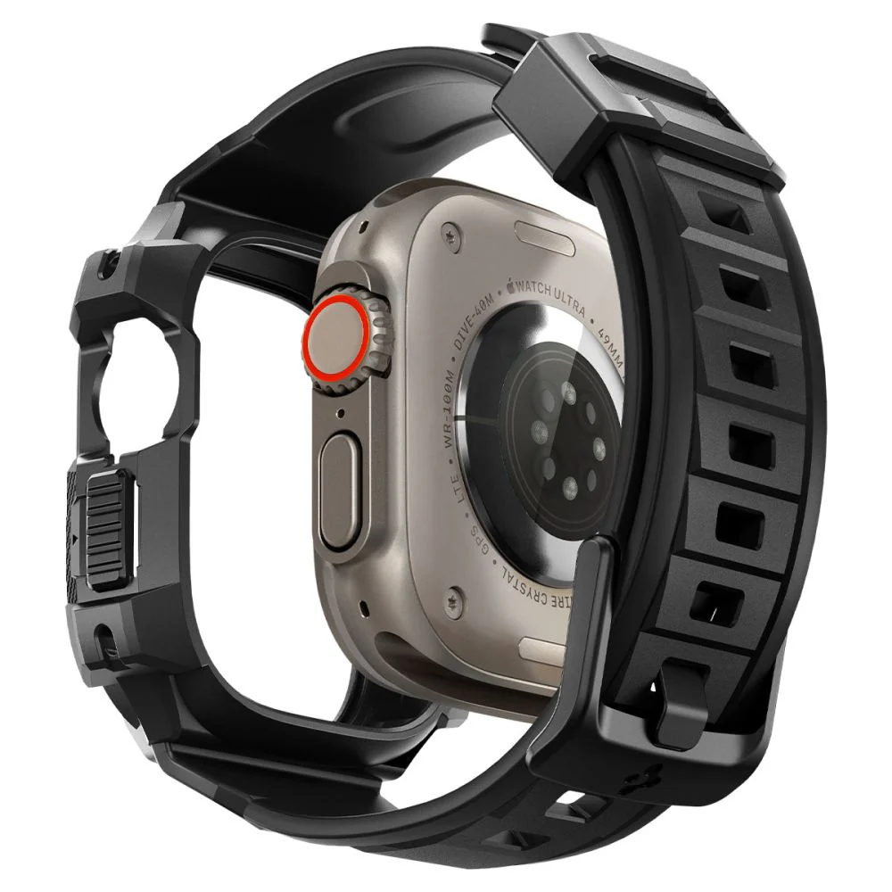 Spigen Rugged Armor Pro Case for Apple Watch Ultra Series, Black ACS05460 - Image 2