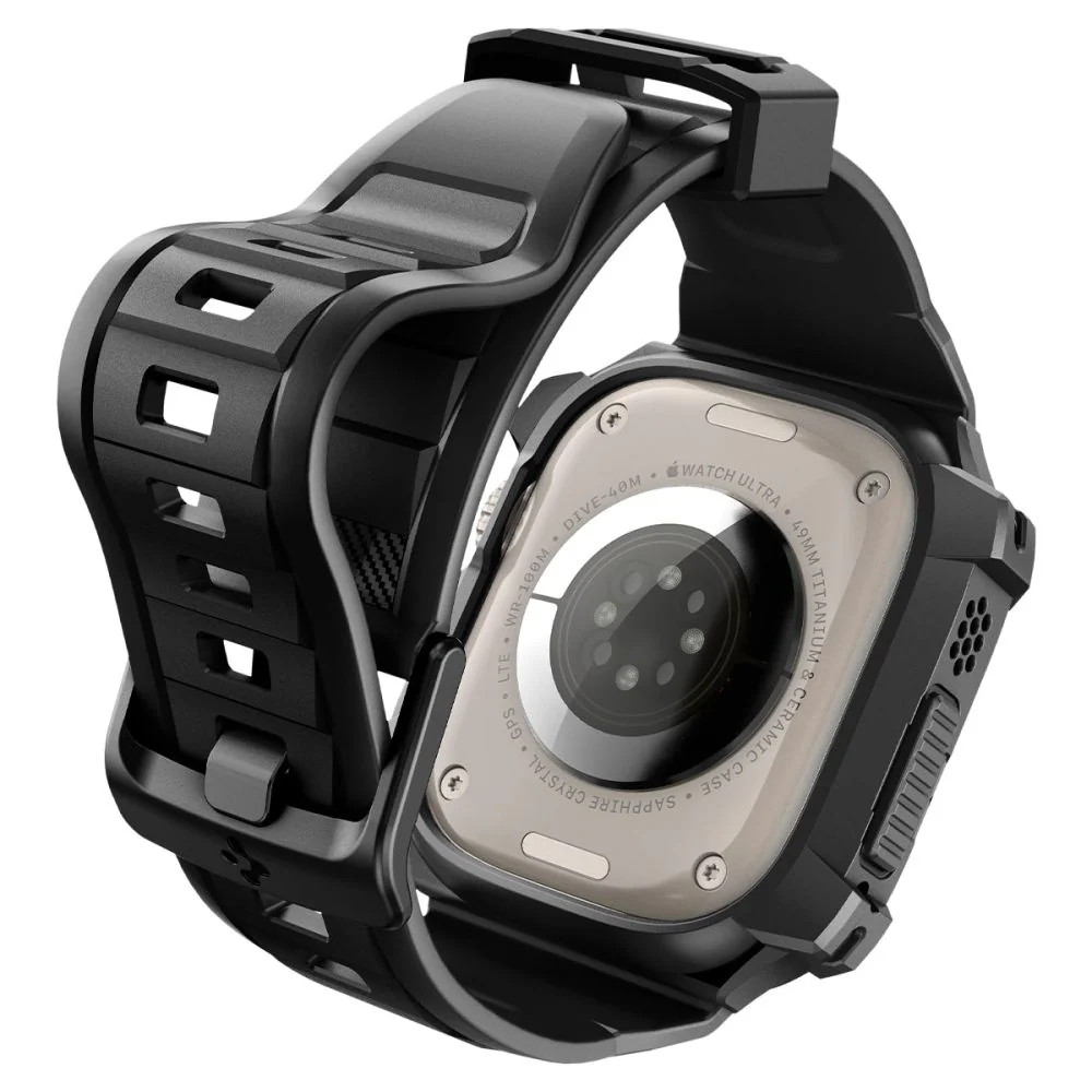 Spigen Rugged Armor Pro Case for Apple Watch Ultra Series, Black ACS05460 - Image 5