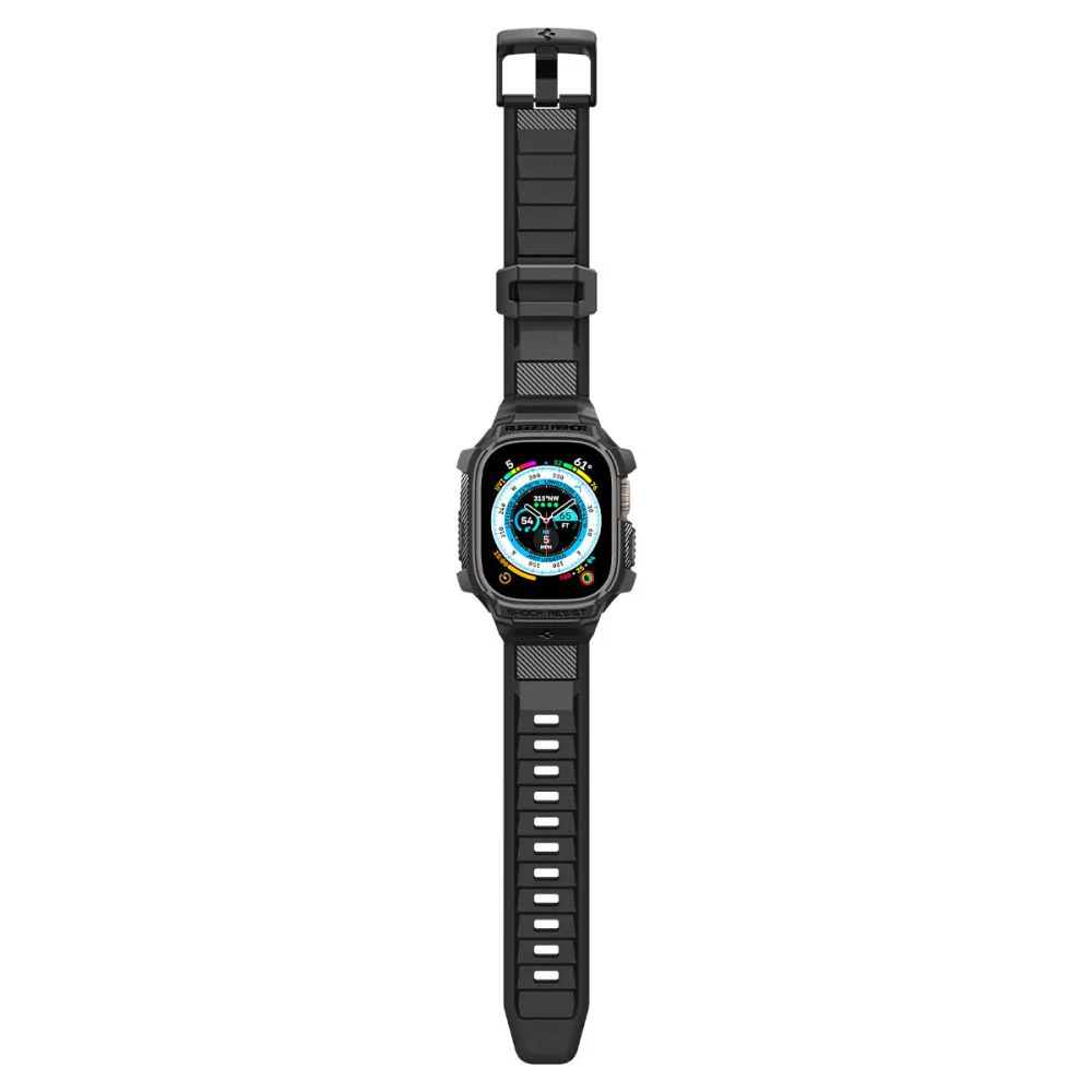 Spigen Rugged Armor Pro Case for Apple Watch Ultra Series, Black ACS05460 - Image 7