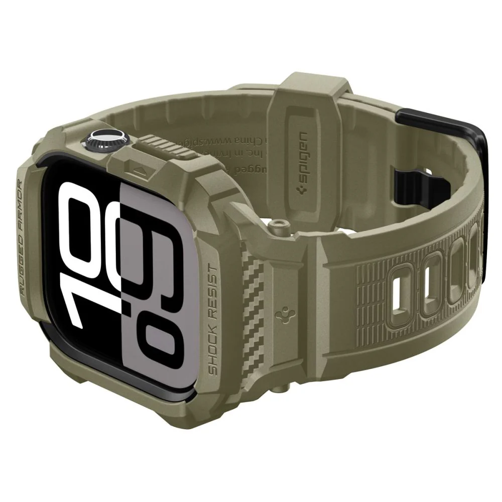 Spigen Rugged Armor Pro V2 Case for Apple Watch Series 10 / 11 46mm, Khaki ACS10507 - Image 7