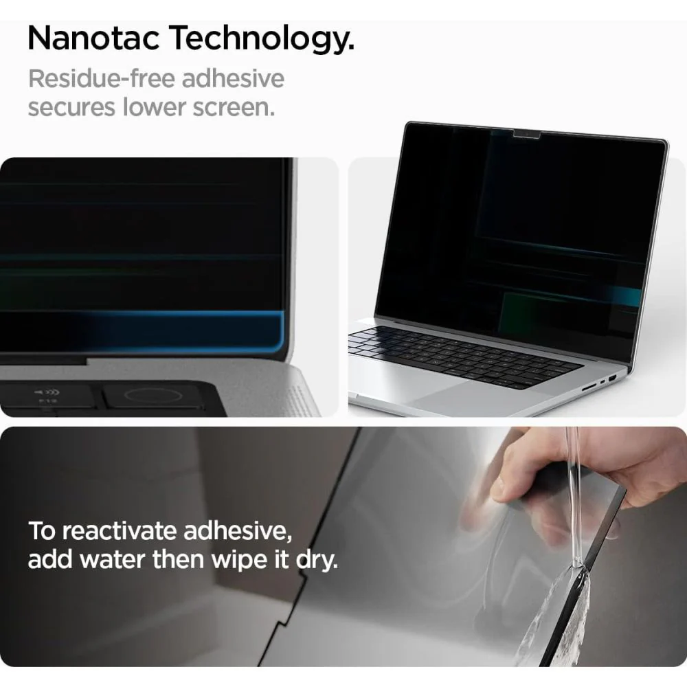 Spigen Safe View Magnetic Privacy Screen Protector for Apple MacBook Pro 14inch (2026) / (2025) / (2024) / (2023) / (2022) / (2021), Plastic AFL06158 - Image 3