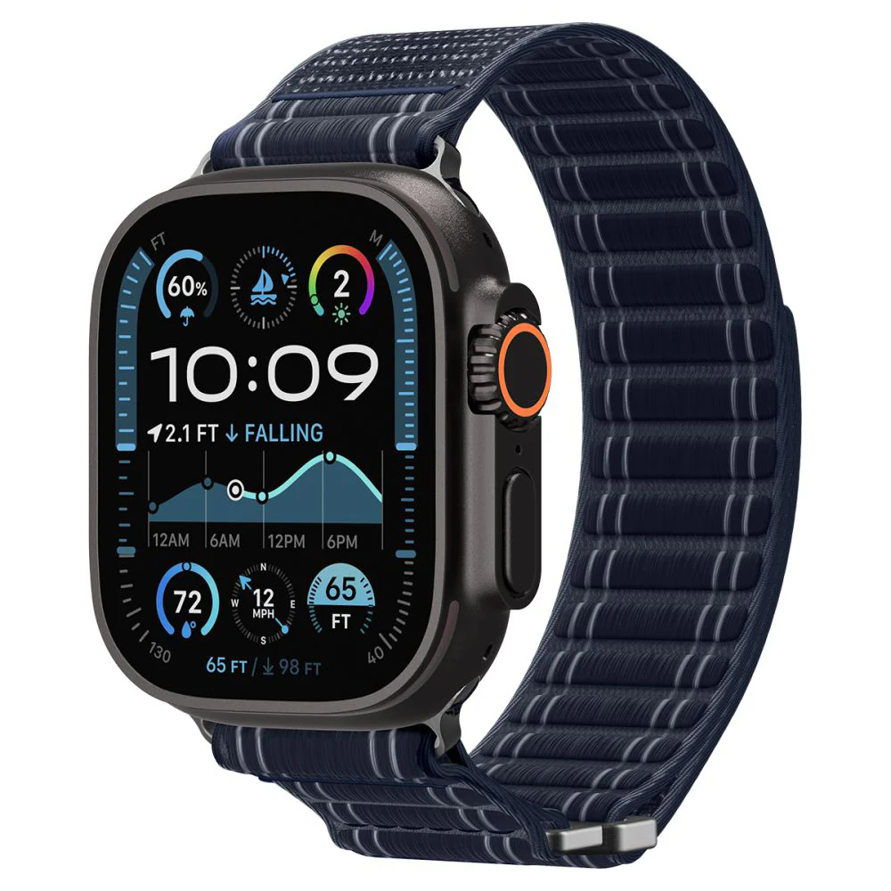 Spigen WBF0 Band for Apple Watch 49mm / 46mm / 45mm / 44mm Series, Navy AMP10143 - Image 3