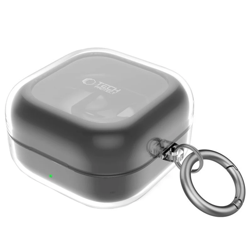 Tech-Protect Flexair Case for Samsung Galaxy Buds4 / Buds4 Pro, Transparent - Image 2
