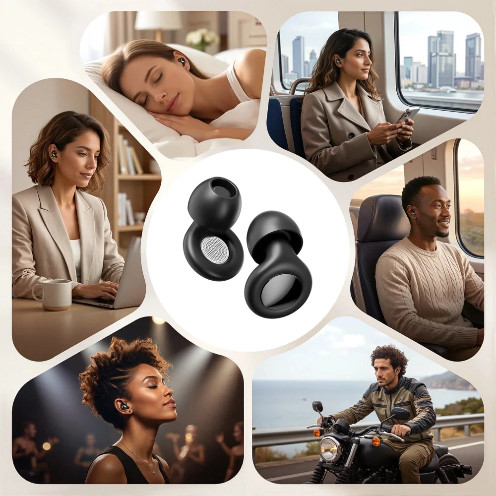 Tech-Protect QuietFit Earplugs, Black - Image 3