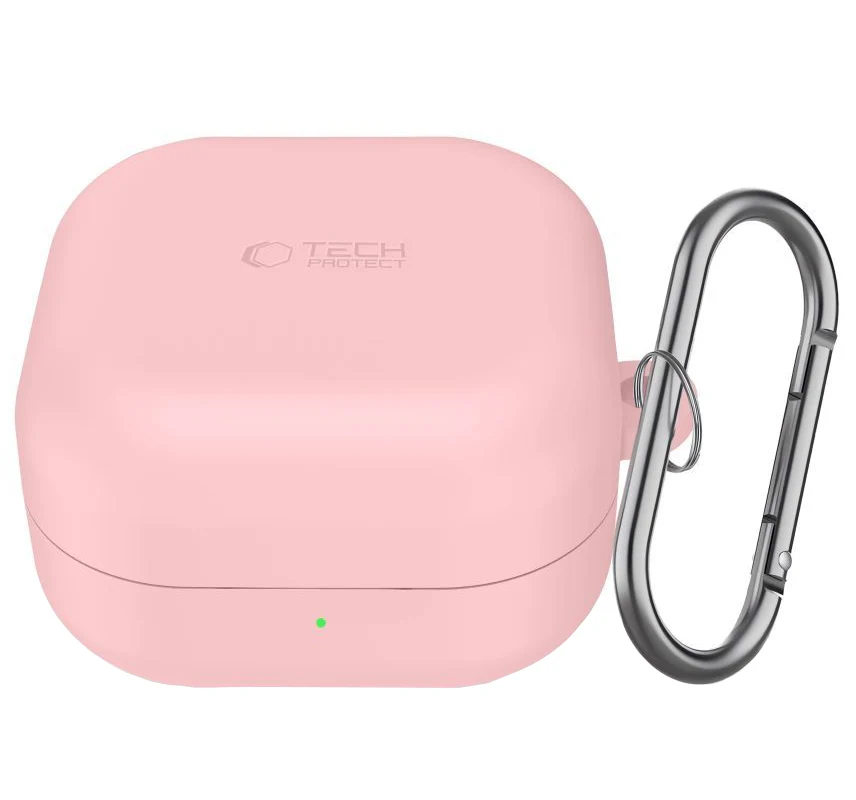 Tech-Protect Silicone Hook Case for Samsung Galaxy Buds4 / Buds4 Pro, Pink - Image 2