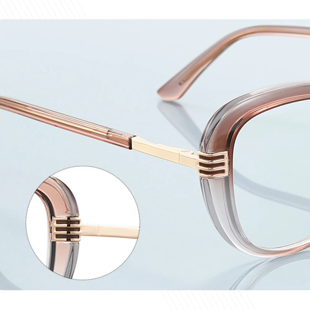 Techsuit 2265 Women's Computer Glasses, Anti-Blue Light, Black Gold - Image 4