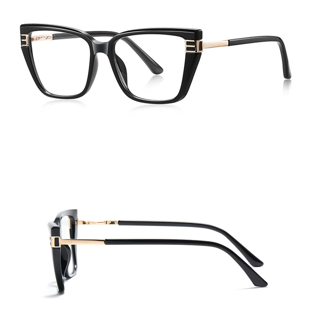 Techsuit 2275 Women's Computer Glasses, Anti-Blue Light, Black Gold - Image 2