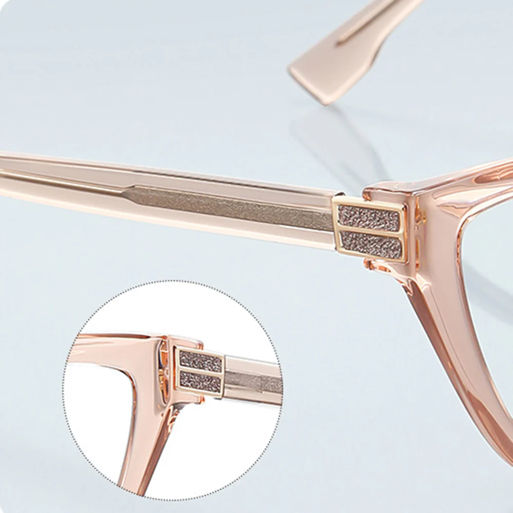 Techsuit 2279 Women's Computer Glasses, Anti-Blue Light, Light Brown - Image 6
