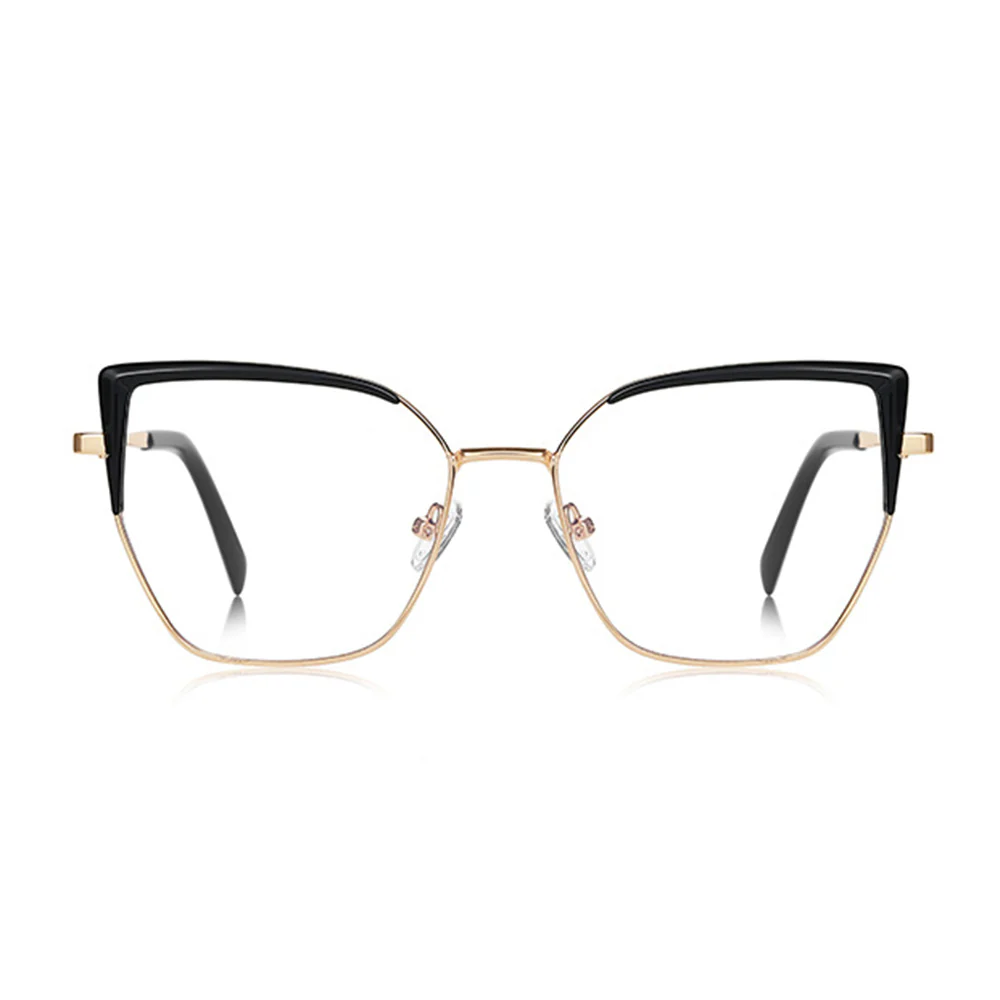 Techsuit 3156 Women's Computer Glasses, Anti-Blue Light, Black Gold - Image 2