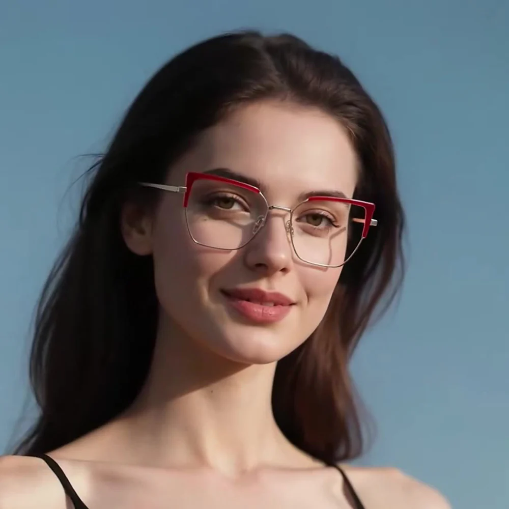 Techsuit 3156 Women's Computer Glasses, Anti-Blue Light, Black Gold - Image 7