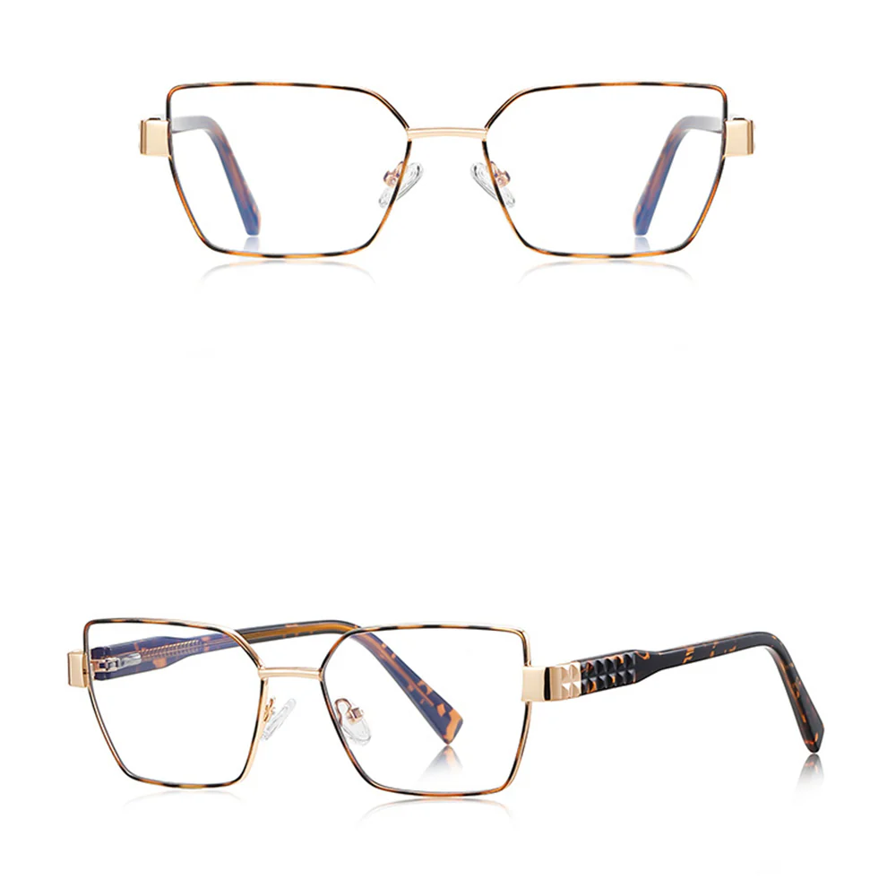 Techsuit 3169 Women's Computer Glasses, Anti-Blue Light, Brown - Image 2