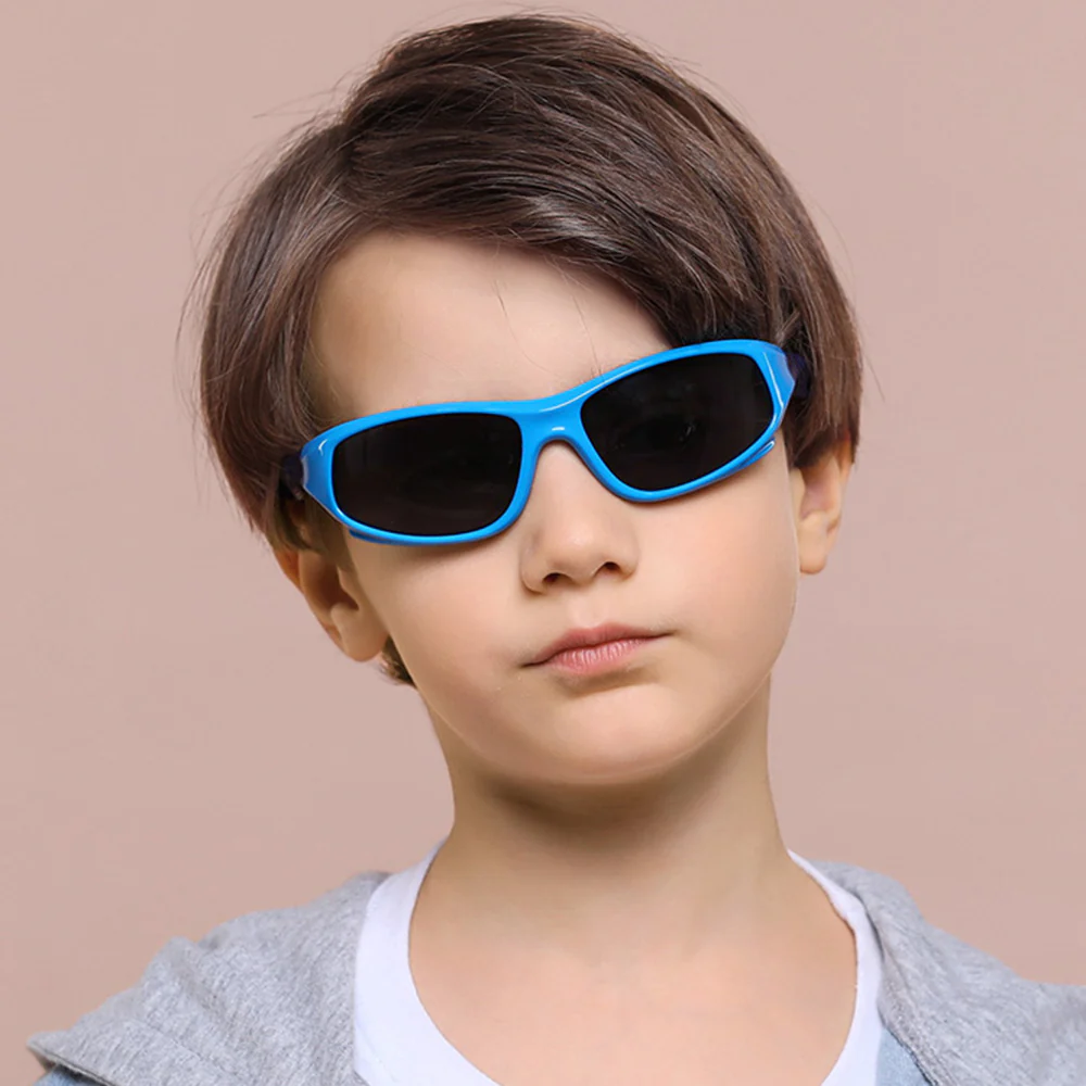 Techsuit 816-C8 Kids' Sport Sunglasses, Polarized, Orange White - Image 2