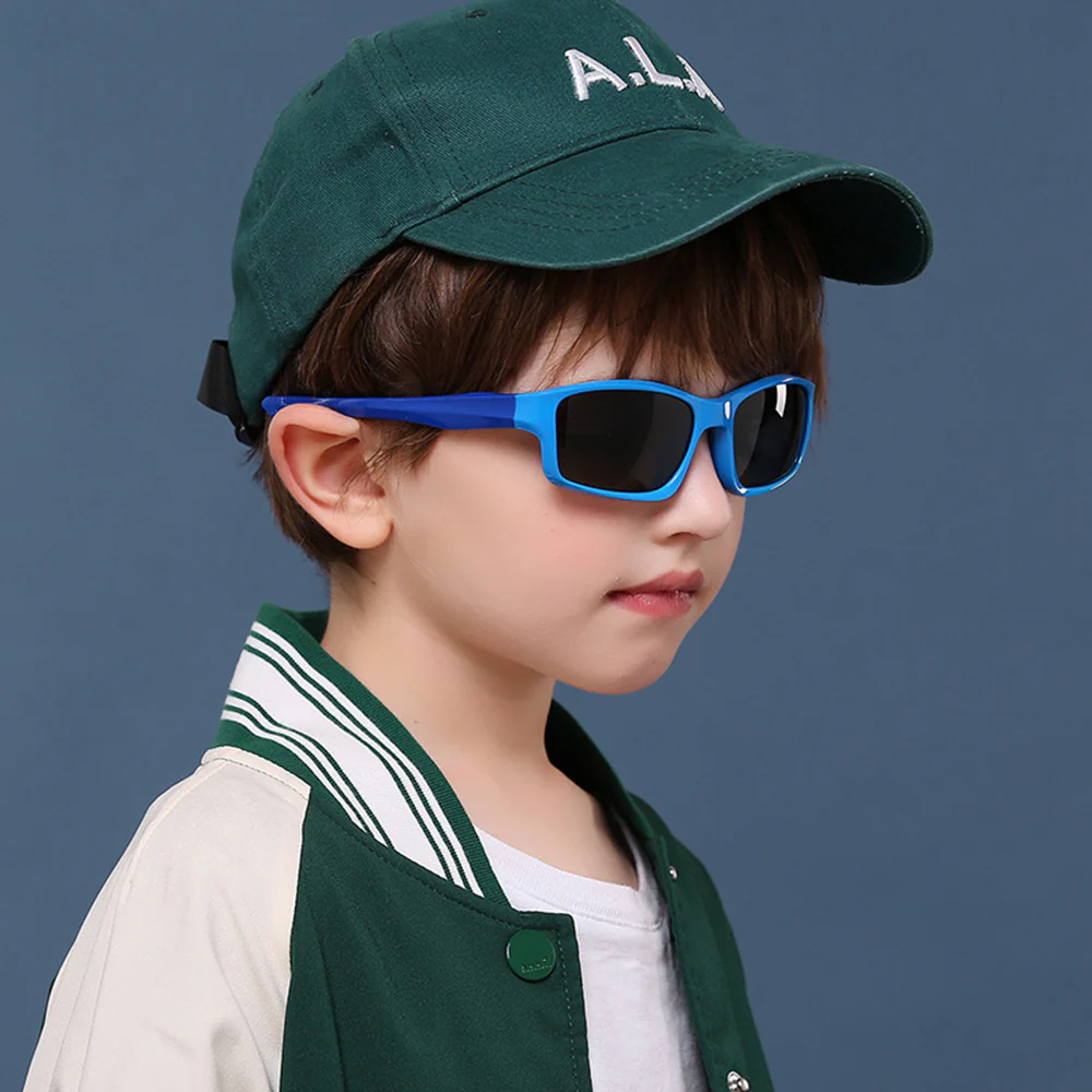 Techsuit 8202-C29 Kids' Sports Sunglasses, Polarized, Blue - Image 3