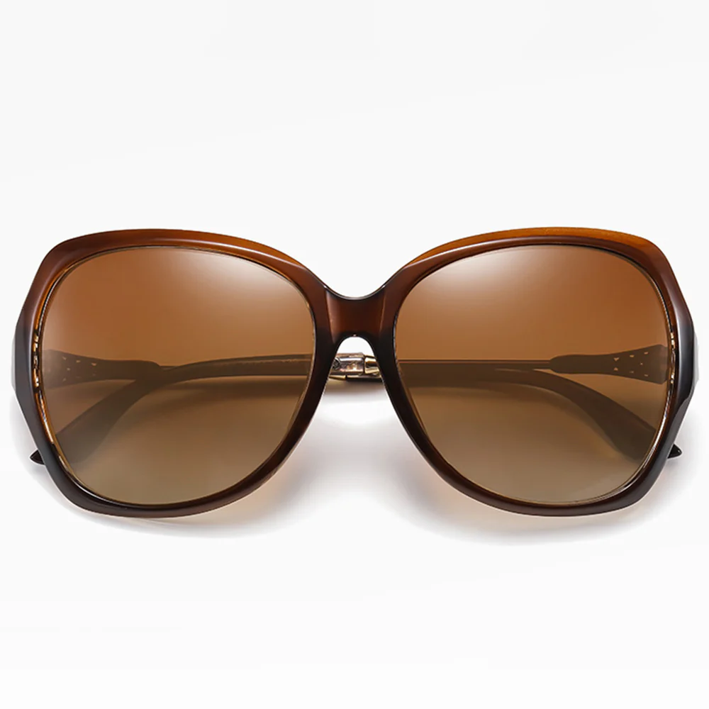 Techsuit 8881 Women's Sunglasses, Polarized, UV Protection, Brown - Image 2