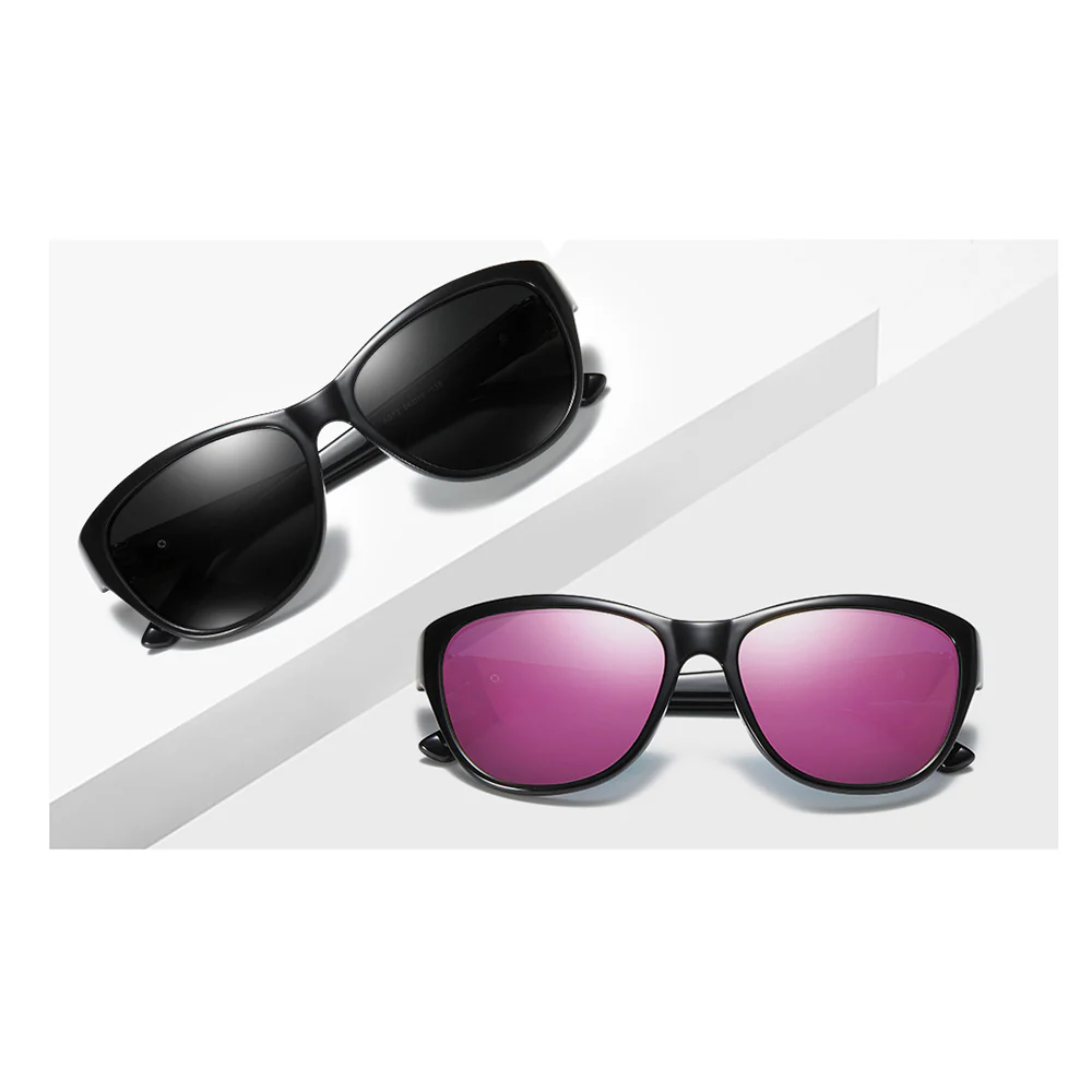 Techsuit A572 Women's Sunglasses, Polarized, UV Protection, Black Gray - Image 3