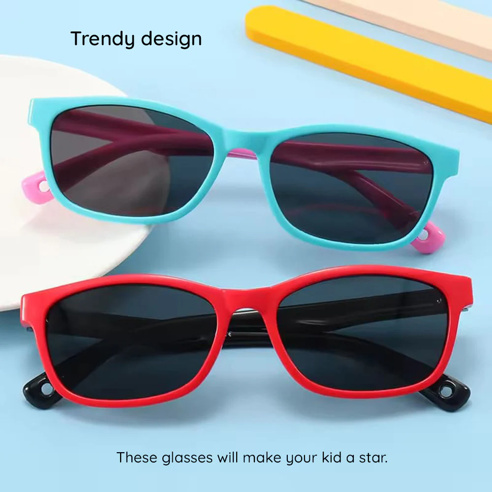 Techsuit Baby Sunglasses 8260-C34, Polarized, Purple Turquoise - Image 2