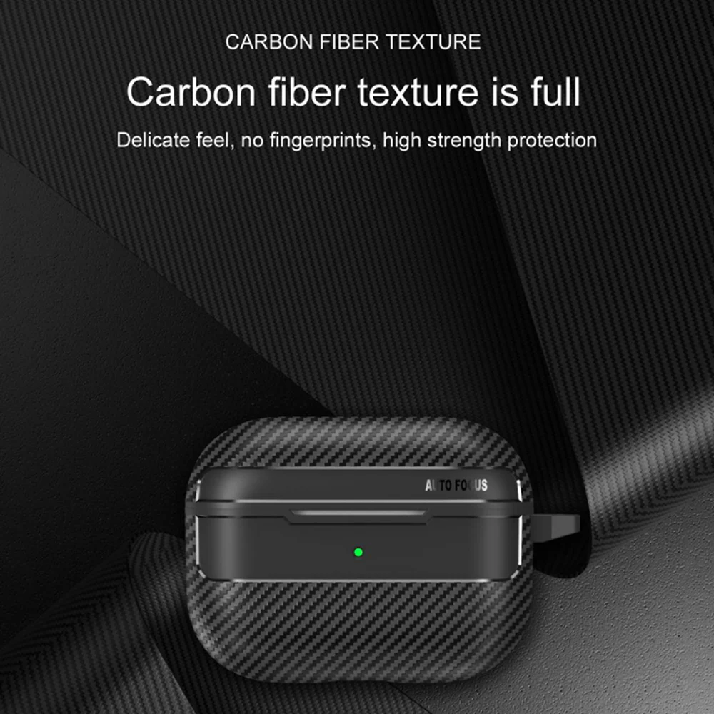 Techsuit CarbonFiber Case for Apple AirPods Pro 3, Black - Image 5