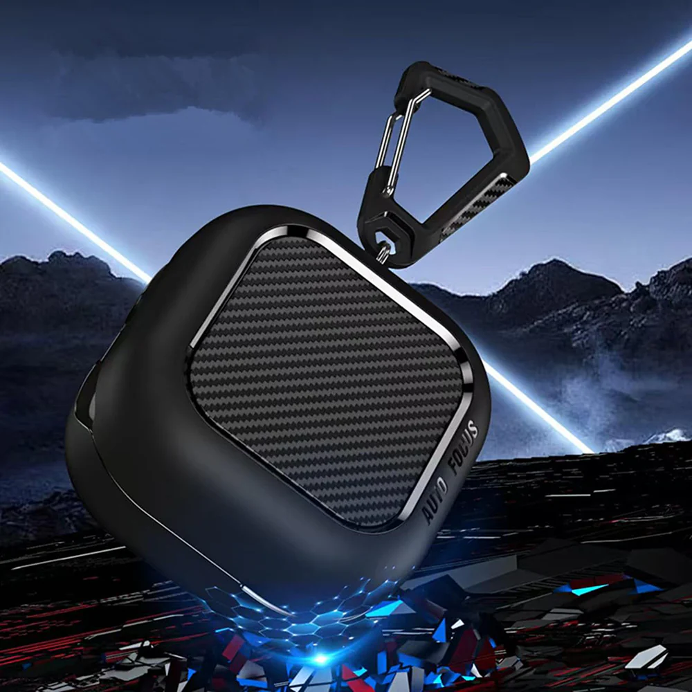 Techsuit CarbonFiber Case for Samsung Galaxy Buds4 / Buds4 Pro, Black - Image 3