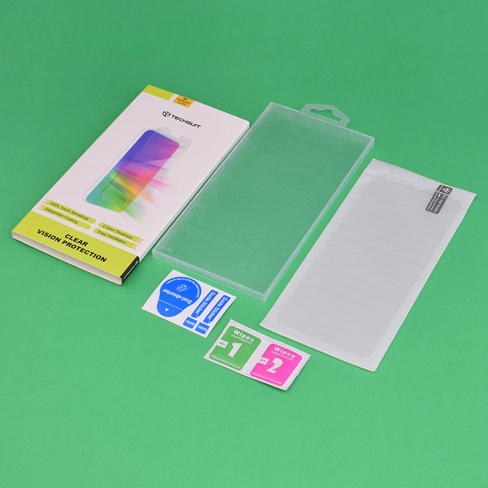 Techsuit Clear Vision Screen Protector for Samsung Galaxy A06 A065, Tempered Glass, Full Glue - Image 3