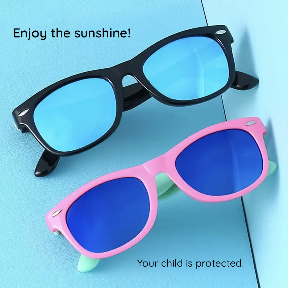 Techsuit D802 Kids Sunglasses, Polarized, UV Protection, Blue - Image 3