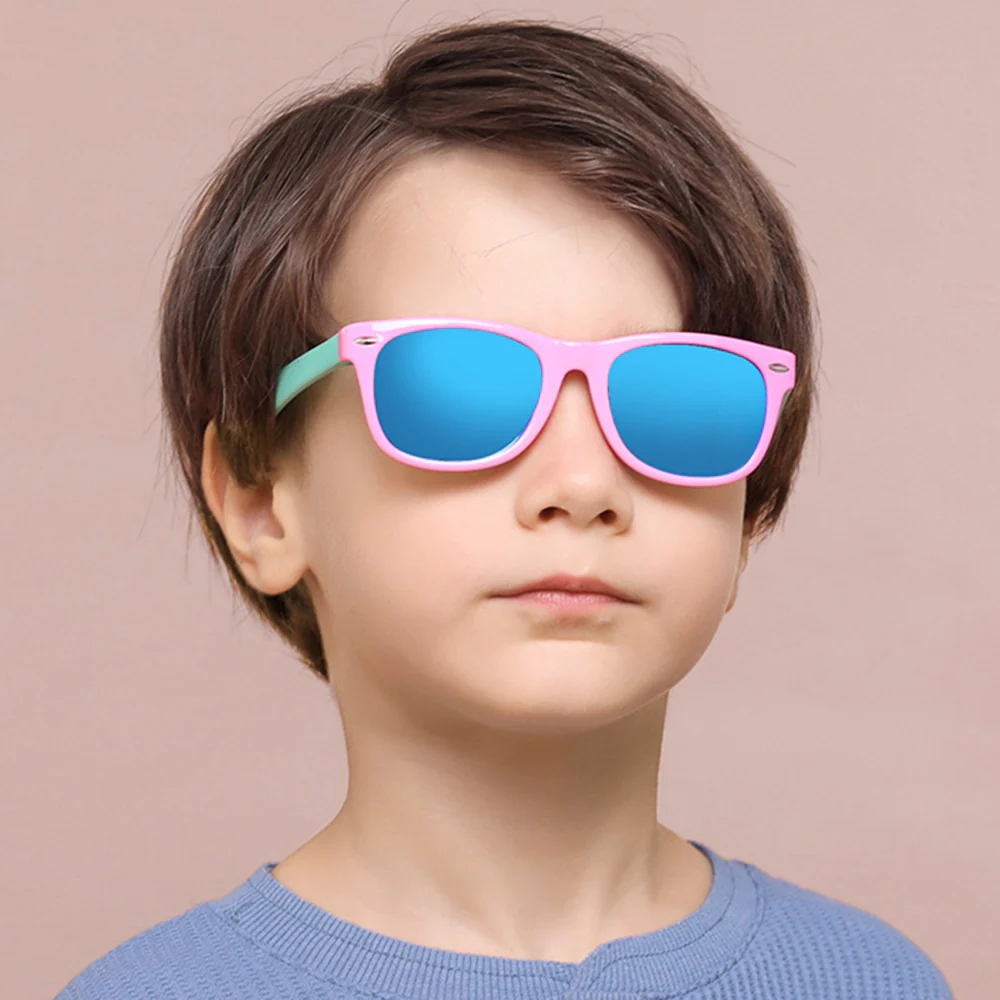 Techsuit D802 Kids Sunglasses, Polarized, UV Protection, Blue - Image 4