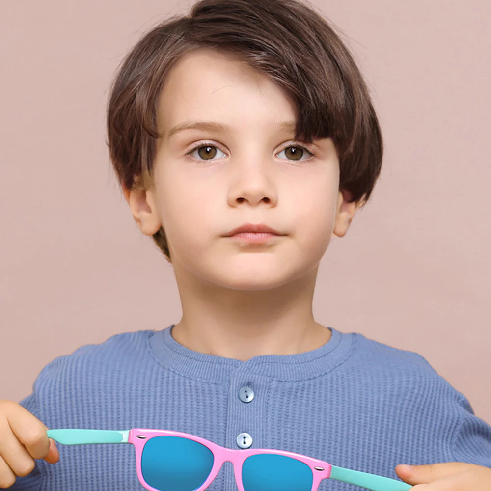 Techsuit D802 Kids Sunglasses, Polarized, UV Protection, Blue - Image 5