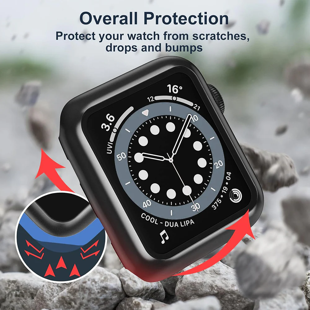 Techsuit Defense360 Pro Case for Apple Watch 38mm Series, Black - Image 4