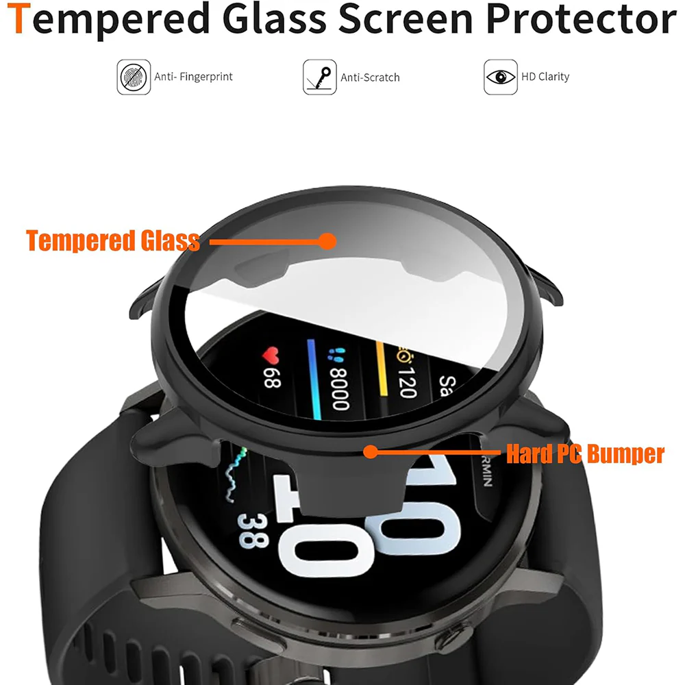 Techsuit Defense360 Pro Case for Garmin Venu 4 41mm, Black - Image 5
