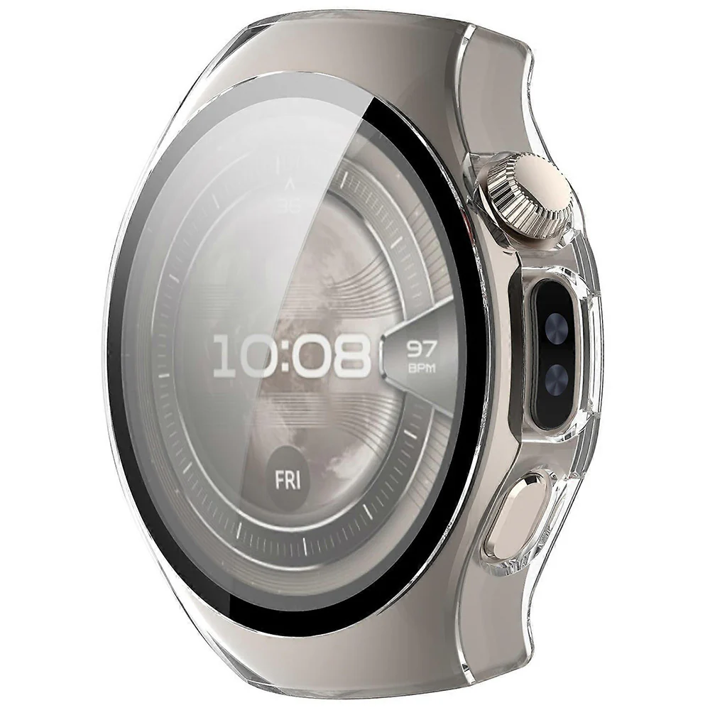 Techsuit Defense360 Pro Case for Huawei Watch 5 42mm, Transparent - Image 2