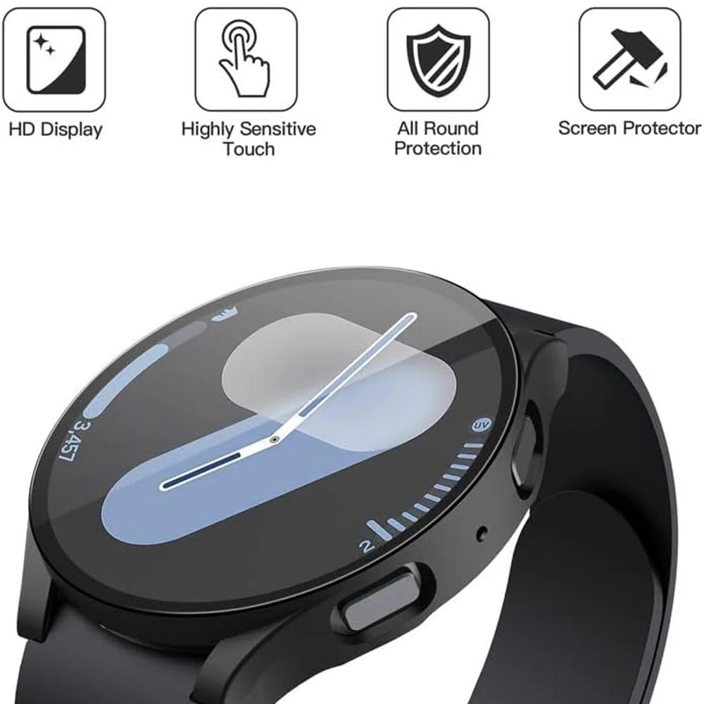 Techsuit Defense360 Pro Case for Samsung Galaxy Watch7 40mm, Black - Image 2