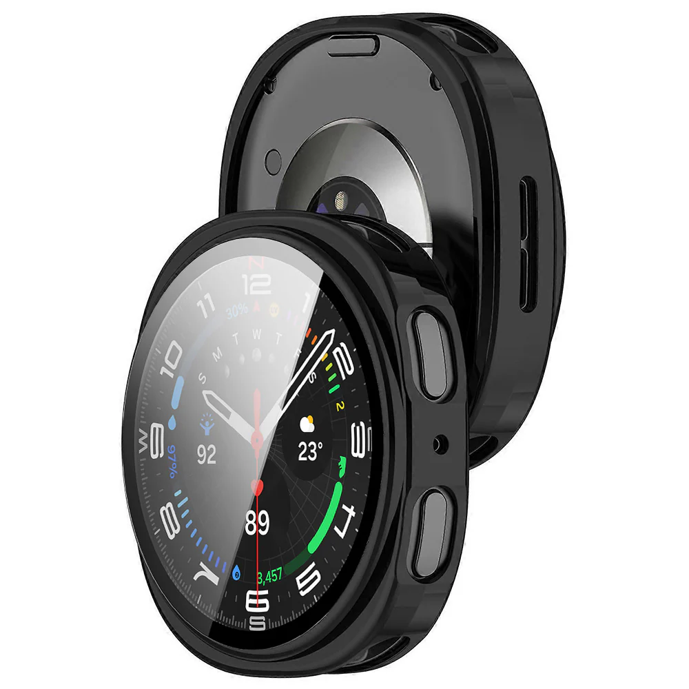 Techsuit Defense360 Pro Case for Samsung Galaxy Watch8 40mm, Matte Black - Image 3