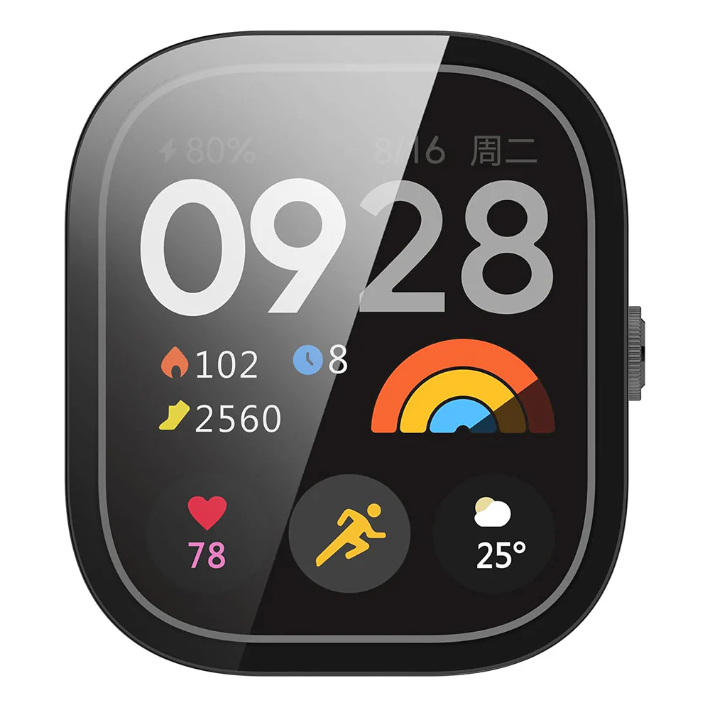 Techsuit Defense360 Pro Case for Xiaomi Redmi Watch 4, Black - Image 2