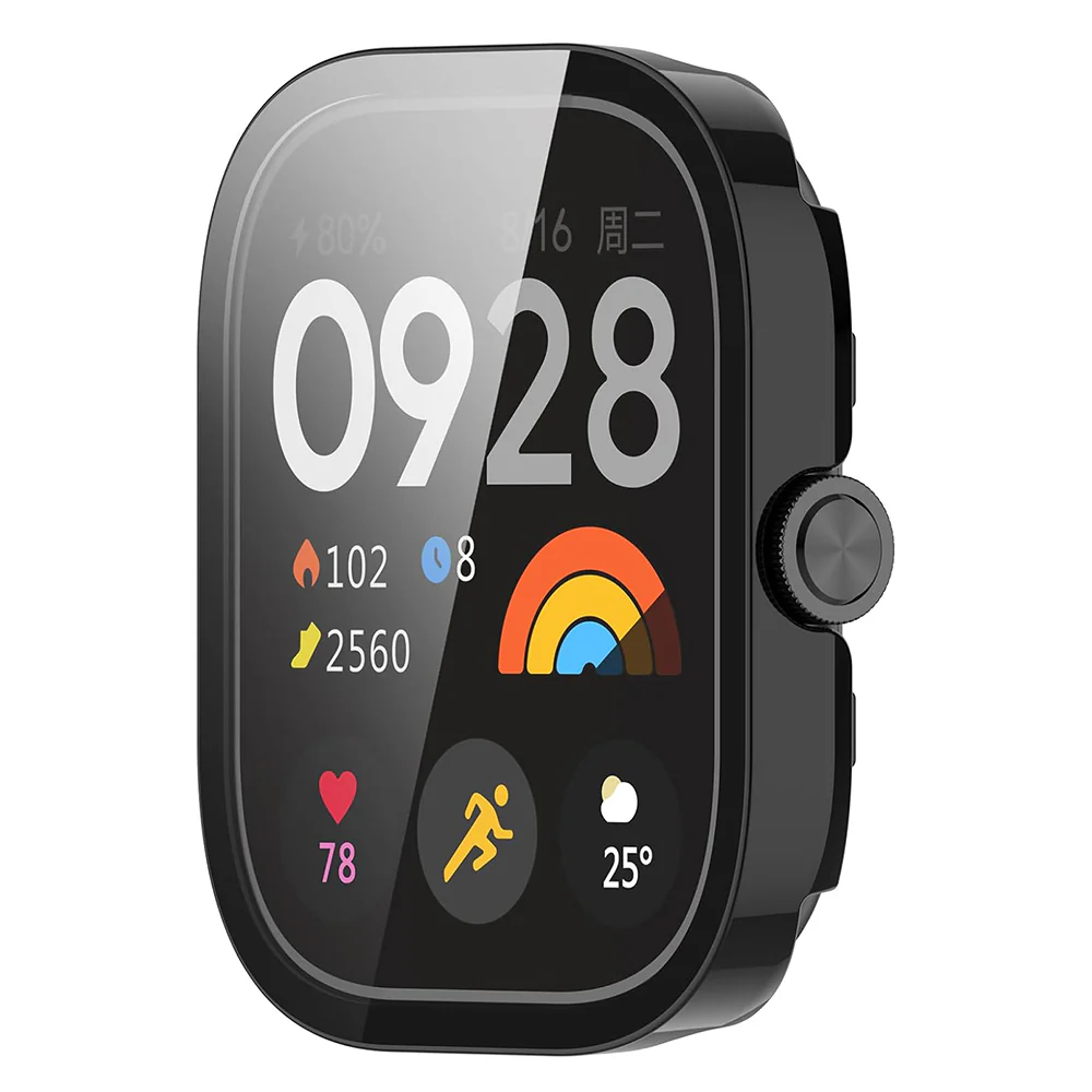Techsuit Defense360 Pro Case for Xiaomi Redmi Watch 4, Black - Image 4