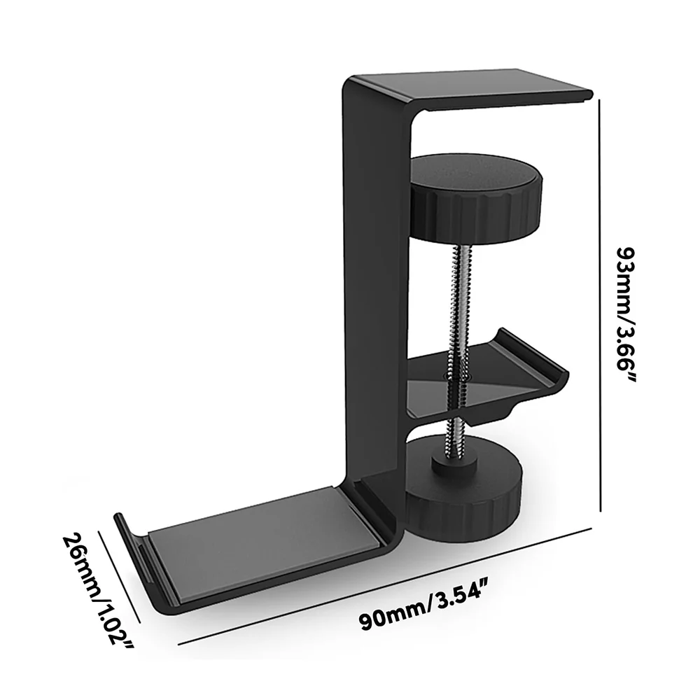 Techsuit DH2 Desk Stand for Headphones / Bag, Black - Image 6