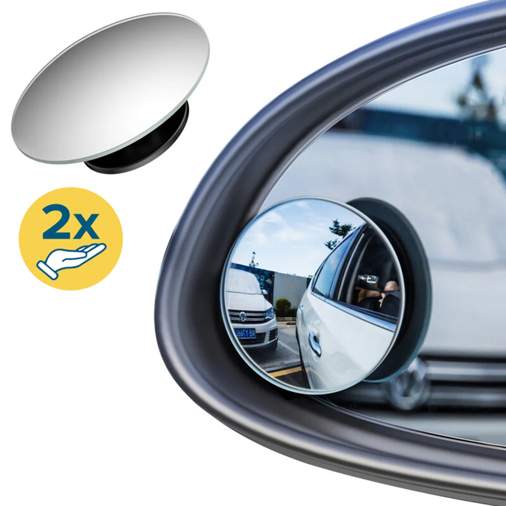 Techsuit eXtraView Blind Spot Mirror, Set of 2 Pieces