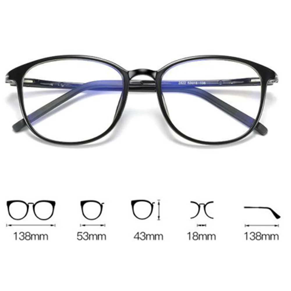 Techsuit F2822 Women's Computer Glasses, Anti-Blue Light, Black - Image 7