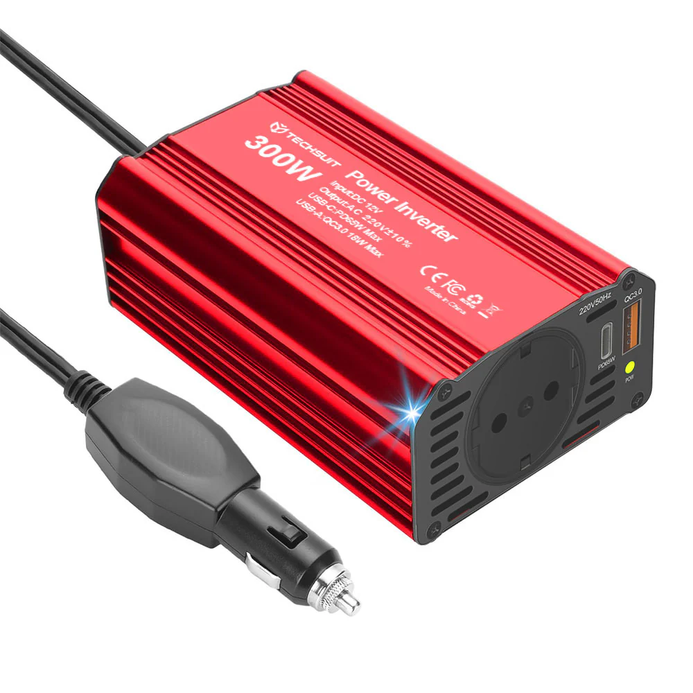 Techsuit FlexiCarVolt Electric Car Inverter, 300W - Image 2