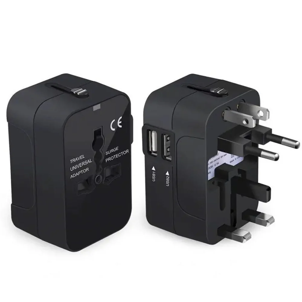 Techsuit HHT202 Travel Network Charger, 10W, 2A, 2 x USB-A, Black - Image 5