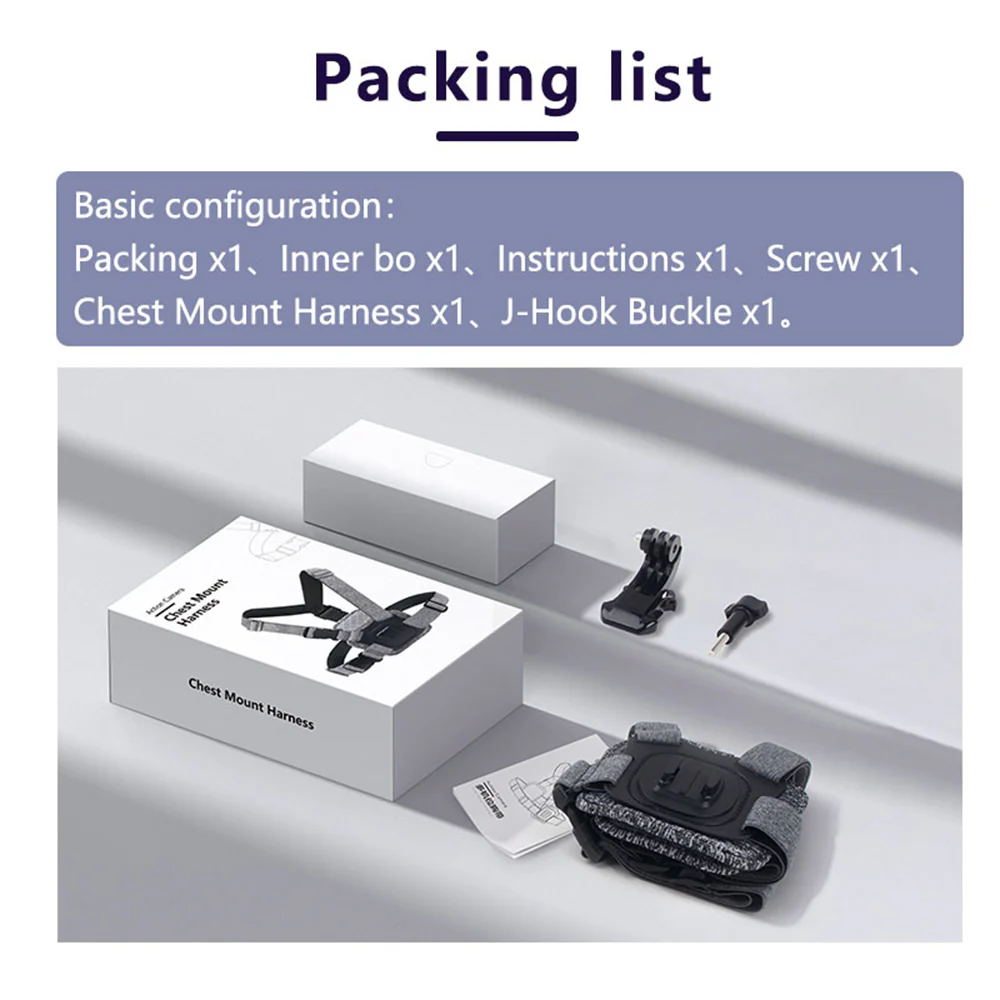Techsuit JX-002 Chest Mount for GoPro Series, Grey - Image 7