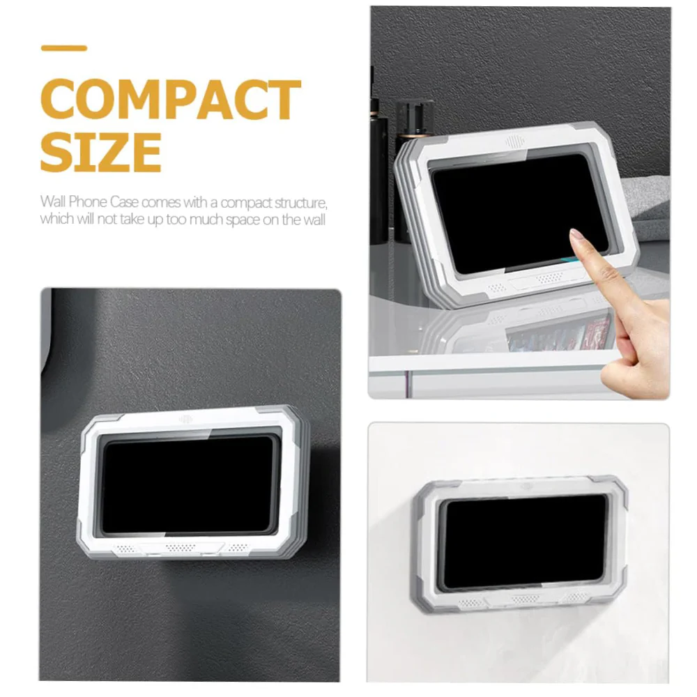 Techsuit LC-888 Wall Case with Touch Membrane for Phone, Waterproof, Grey - Image 3