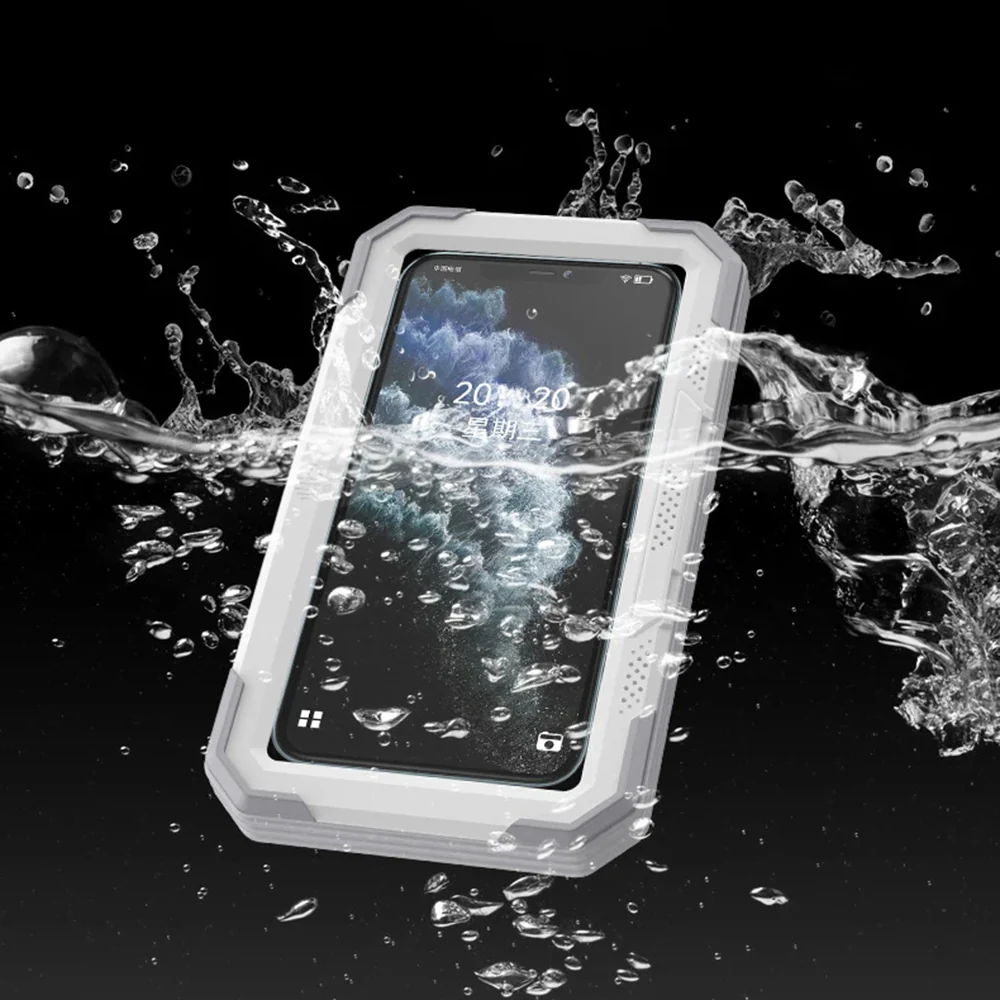 Techsuit LC-888 Wall Case with Touch Membrane for Phone, Waterproof, Grey - Image 6