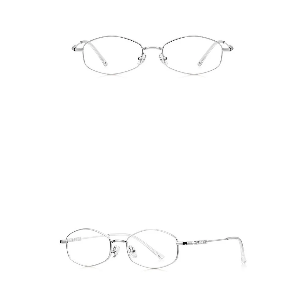 Techsuit LS501 Women's Computer Glasses, Anti-Blue Light, Silver - Image 2