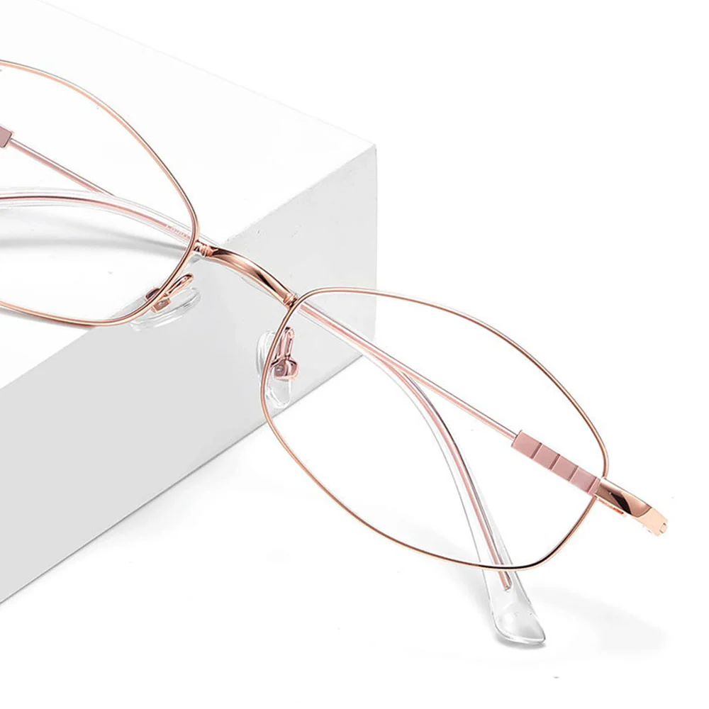 Techsuit LS501 Women's Computer Glasses, Anti-Blue Light, Silver - Image 4