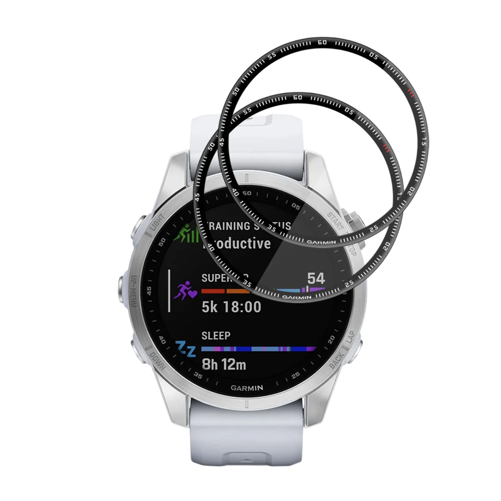 Techsuit Nano Flex Protection Film for Garmin Fenix 7S, Set of 2 pieces, Plastic, Black - Image 2