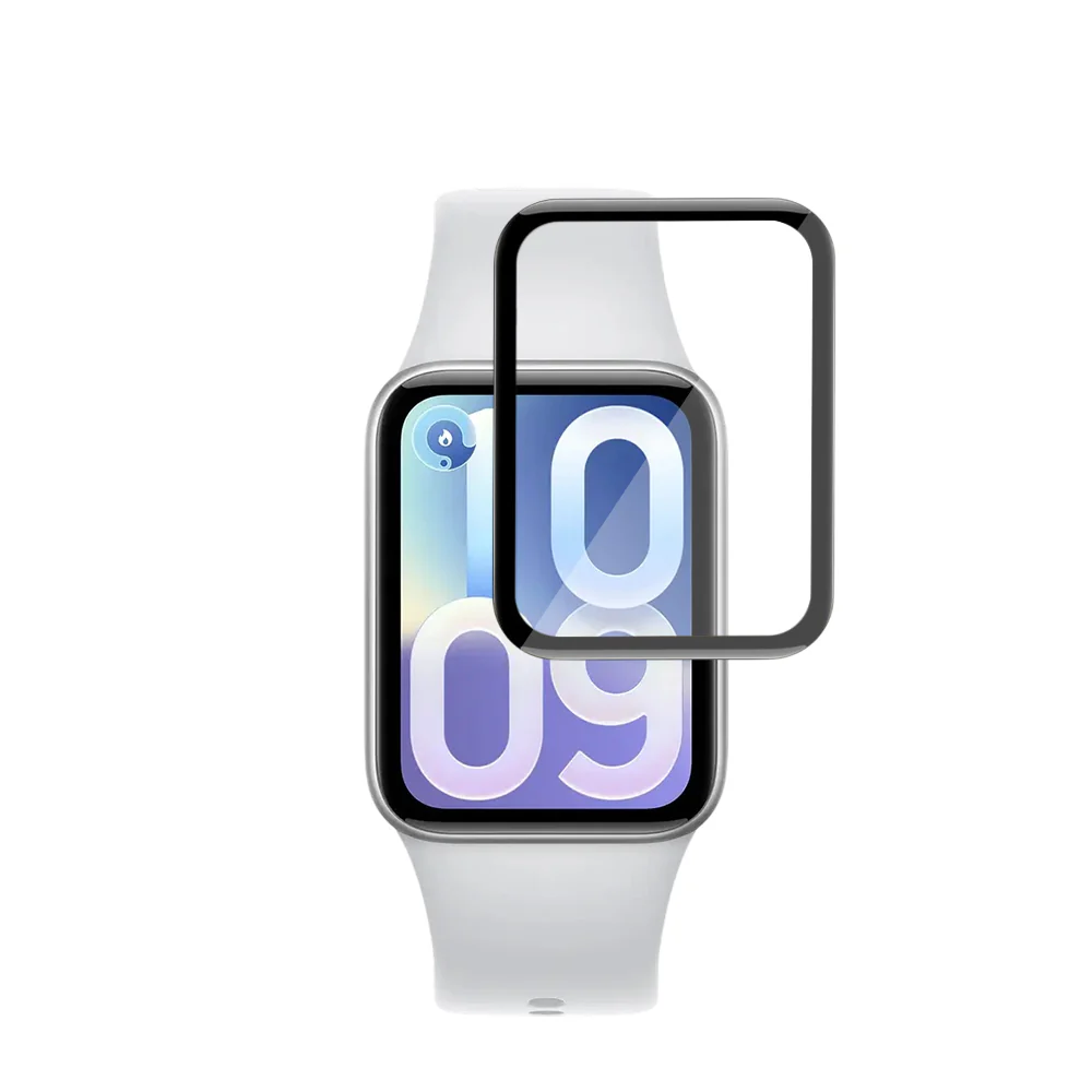 Techsuit Nano Flex Protective Film for Xiaomi Smart Band 10 Pro, Set of 2 pieces, Plastic, Black - Image 2