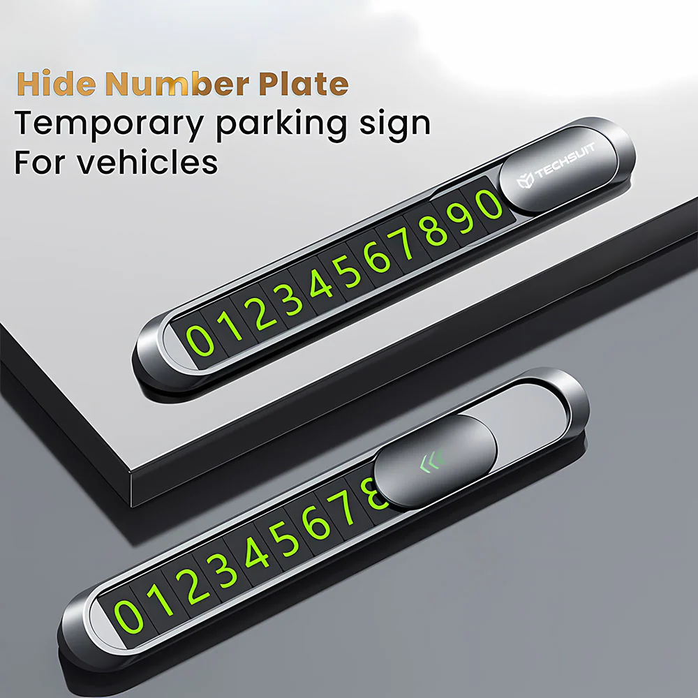 Techsuit PNP1 Car Phone Number Holder - Image 6