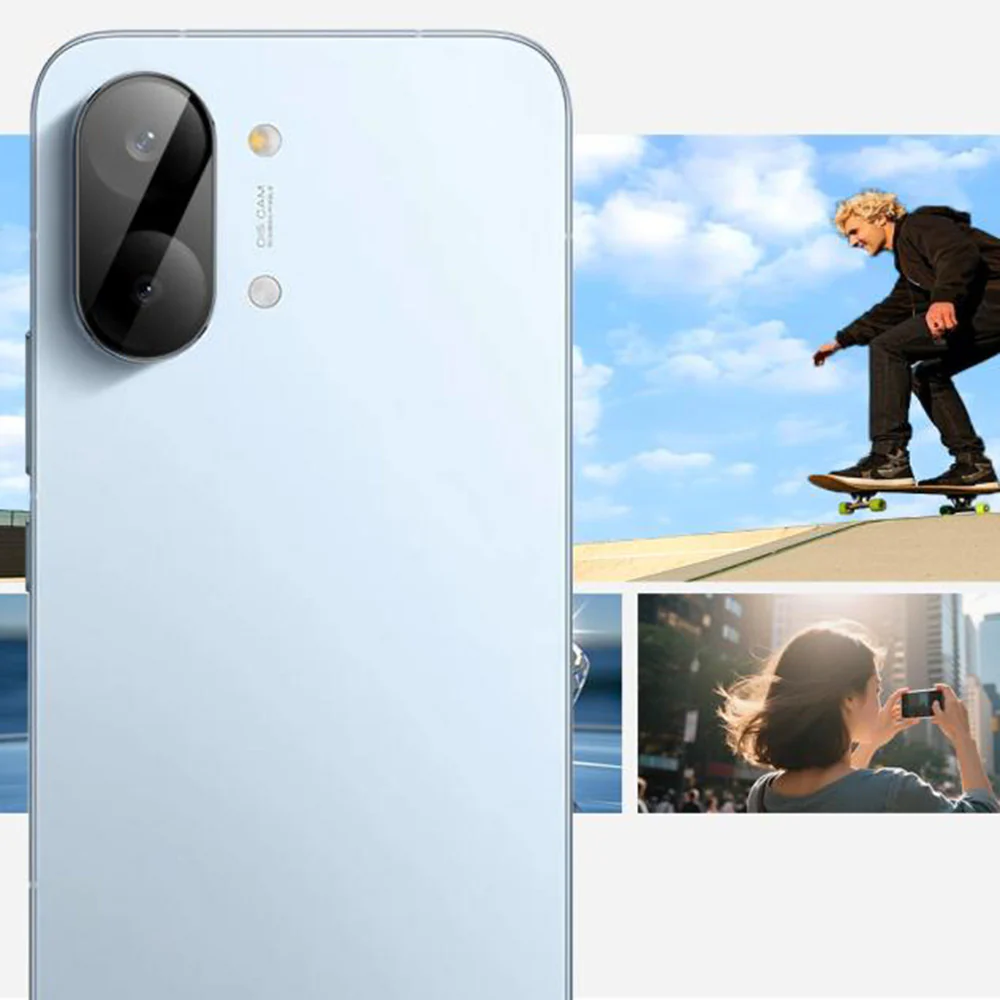 Techsuit Rear Camera Protection Film for Xiaomi Poco X8 Pro Max, Tempered Glass, Black - Image 3