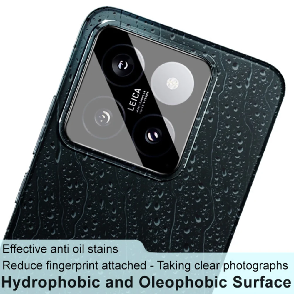 Techsuit Rear Camera Protective Film for Xiaomi 14, Tempered Glass, Black - Image 2